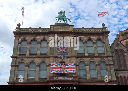 Belfast Orange Hall 1886, Clifton Street, Belfast, Nordirland, Vereinigtes Königreich, BT13 1AB Stockfoto