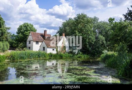 Willy Lott's Cottage in Flatford von Constable's The Haywain Stockfoto