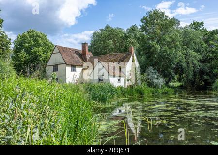 Willy Lott's Cottage in Flatford von Constable's The Haywain Stockfoto