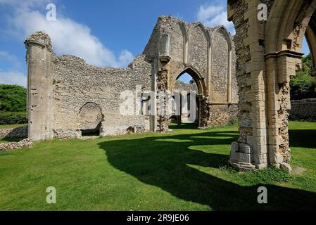 Creake Abbey Ruins, Nord-norfolk, england Stockfoto