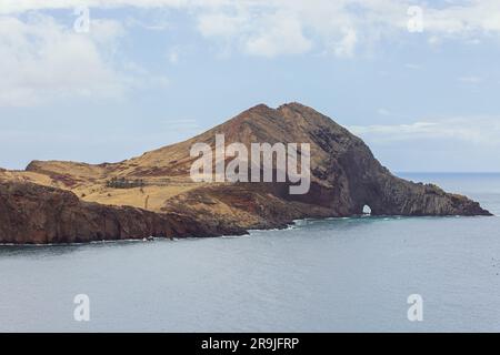Die Klippen der Landzunge Ponta de Sao Lourenco, der östlichsten Spitze Madeiras Stockfoto
