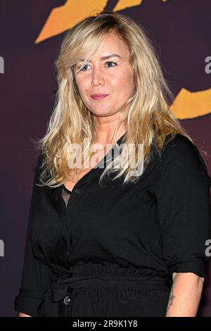 Enora Malagre nimmt am 26. Juni 2023 im französischen Paris an der Premiere „Indiana Jones and the Dial of Destiny“ im Le Grand Rex Teil. Stockfoto