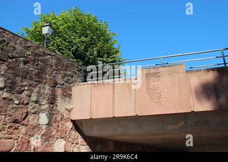 Stadtmauern in obernai im elsass (frankreich) Stockfoto