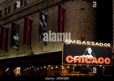 Chicago das Musical im Ambassador Theater am Broadway in Manhattan, New York City Stockfoto