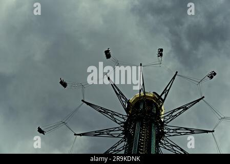 Hochstuhl auf dem Prater Stockfoto