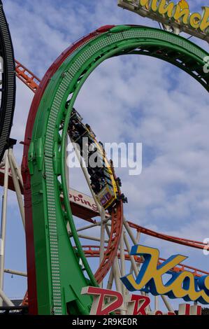 Achterbahn „Olympia“ auf dem Prater Stockfoto