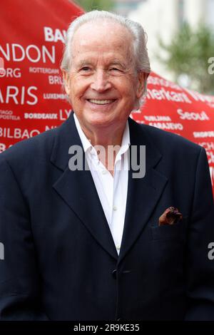 Aachen, Deutschland. 27. Juni 2023. Der Moderator Max Schautzer besucht die MediaNight während der CHIO-Pferdeshow. Kredit: Henning Kaiser/dpa/Alamy Live News Stockfoto