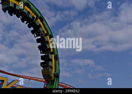 Achterbahn „Olympia“ auf dem Prater Stockfoto