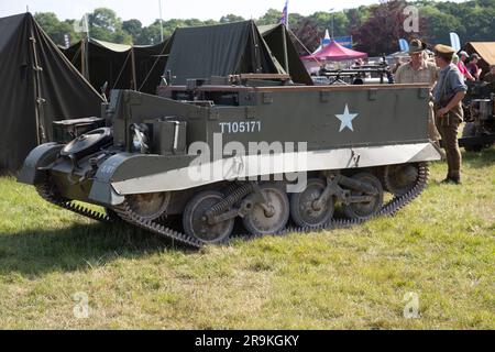 Universal Carrier T16 Mark 1 oder Carrier T16. Tankfest 23, Bovington, Großbritannien Stockfoto