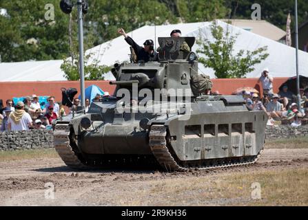 Matilda Infanterie-Panzer Mark II. Ein britischer Armeepanzer des Zweiten Weltkriegs. Tankfest 23 Bovington, Großbritannien Stockfoto