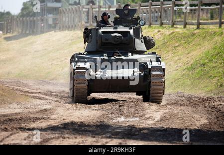 Matilda Infanterie-Panzer Mark II. Ein britischer Armeepanzer des Zweiten Weltkriegs. Tankfest 23 Bovington, Großbritannien Stockfoto