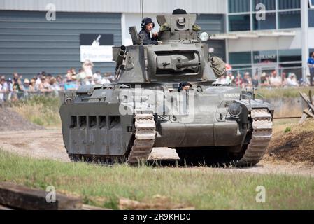 Matilda Infanterie-Panzer Mark II. Ein britischer Armeepanzer des Zweiten Weltkriegs. Tankfest 23 Bovington, Großbritannien Stockfoto