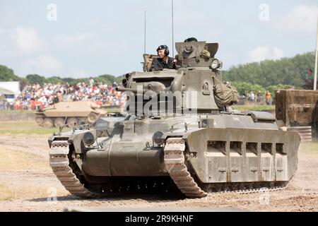 Matilda Infanterie-Panzer Mark II. Ein britischer Armeepanzer des Zweiten Weltkriegs. Tankfest 23 Bovington, Großbritannien Stockfoto