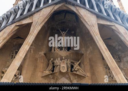 Barcelona, Spanien, 13. Juni 2023. Tempel der Sagrada Familia in Barcelona, Katalonien, Spanien. Stockfoto