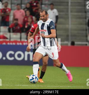 Curitiba, Brasilien. 27. Juni 2023. Boote während des Spiels Athletico gegen Alianza Lima für die Copa Libertadores in Estádio Joaquim Américo Guimarães in Curitiba, PR. Kredit: Carlos Pereyra/FotoArena/Alamy Live News Stockfoto