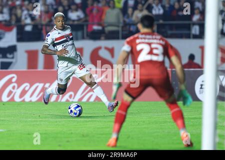 Sao Paulo, Brasilien. 27. Juni 2023. SP - SAO PAULO - 06/27/2023 - COPA SUL-AMERICANA 2023, SAO PAULO X TIGRE - David-Spieler von Sao Paulo während eines Spiels gegen Tigre im Morumbi Stadion für die Copa Sudamericana Championship 2023. Foto: Marcello Zambrana/AGIF/Sipa USA Kredit: SIPA USA/Alamy Live News Stockfoto