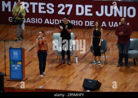 Nicht exklusiv: 27. Juni 2023 in Cuernavaca, Mexiko: Die Antragstellerin für die Verteidigungskoordination der Transformation; Claudia Sheinbaum Pardo nimmt an der Teil Stockfoto