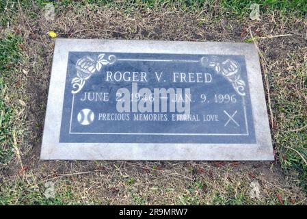 Glendora, Kalifornien, USA 26. Juni 2023 Major League Beaseball Player Roger befreite Grab im Garden of Envotion im Oakdale Memorial Park am 26. Juni 2023 in Glendora, Kalifornien, USA. Foto: Barry King/Alamy Stock Photo Stockfoto