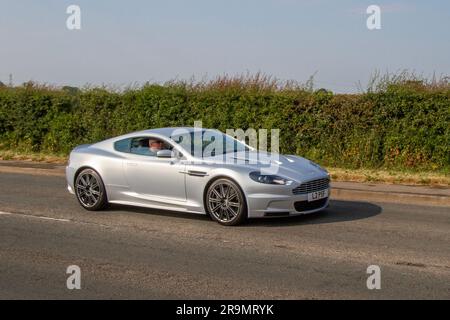 2009 Aston Martin DBS V12 2+2 Auto V12 Touchtronic II Auto Silver Car Coupe Benzin 5935 cm3 Classic & Performance Motor Show im Hoghton Tower; Supercar Showtime Juni 2023 Stockfoto