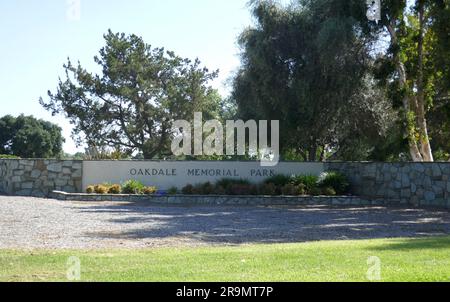 Glendora, Kalifornien, USA 26. Juni 2023 Schauspielerin Sally Rand, alias Helen Gould Beck Grave in Elm Lawn im Oakdale Memorial Park am 26. Juni 2023 in Glendora, Kalifornien, USA. Foto: Barry King/Alamy Stock Photo Stockfoto