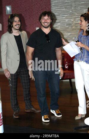 Ben Gillies und Chris Joannou von Silverhair bei den jährlichen ARIA (Australian Recording Industry Association) Chart Awards 6. Sydney, Australien – 06.03.08 Stockfoto