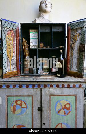 Charleston Farmhouse, West Firle, Lewes, Sussex, Vereinigtes Königreich Bloomsbury Group Stockfoto