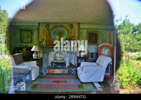 Charleston Farmhouse, West Firle, Lewes, Sussex, Vereinigtes Königreich Bloomsbury Group Stockfoto