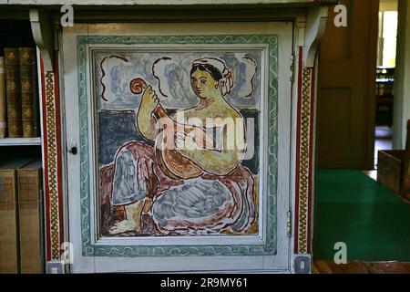 Charleston Farmhouse, West Firle, Lewes, Sussex, Vereinigtes Königreich Bloomsbury Group Stockfoto
