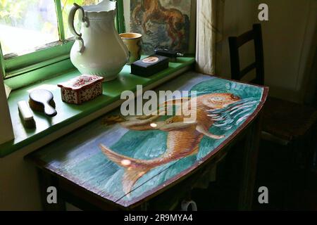 Charleston Farmhouse, West Firle, Lewes, Sussex, Vereinigtes Königreich Bloomsbury Group Stockfoto