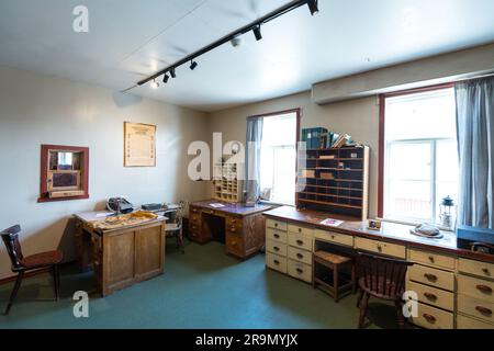 A i Lofoti, Fischerdorf Museum, Lofoten, Norwegen Stockfoto