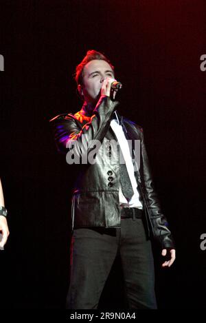 Westlife tritt live in der Acer Arena auf. Sydney, Australien. 27.02.07. Stockfoto