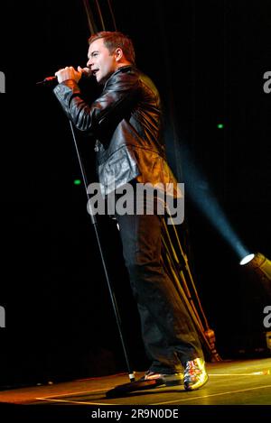 Westlife tritt live in der Acer Arena auf. Sydney, Australien. 27.02.07. Stockfoto