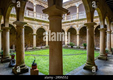 Kloster Zenarruza am Camino del Norte, spanische Pilgerroute nach Santiago de Compostela, Ziortza-Bolibar, Baskenland, Spanien Stockfoto