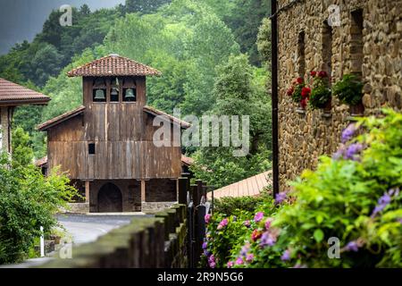 Kirche San Miguel in Artea, Biskaya, Baskenland, Spanien Stockfoto