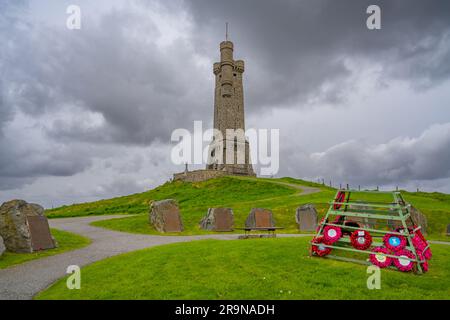 Isle of Lewis 1. World war Memorial Stornoway Stockfoto