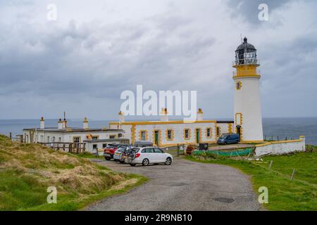 Tiumpan Head Leuchtturm in Portvoller, Isle of Lewis Stockfoto