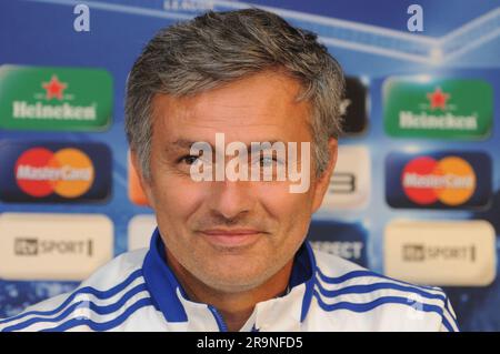 Jose Mourinho, Head Coach, UEFA Champions League Press Conference, Tottenham Hotspur gegen Real Madrid, White Hart Lane, London, Großbritannien Stockfoto