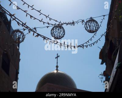 Yerushalayim (Jerusalem) ist eine der ältesten Städte der Welt und hat über 5000 Jahre turbulente Geschichte hinter sich. Einzigartig ist es dir heilig Stockfoto