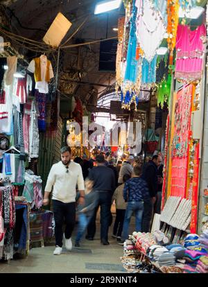 Yerushalayim (Jerusalem) ist eine der ältesten Städte der Welt und hat über 5000 Jahre turbulente Geschichte hinter sich. Einzigartig ist es dir heilig Stockfoto