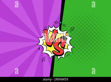 Vektorabbildung gegen Briefe mit Sprechblase, Bombenexplosion im Comic-Pop-Art-Stil Stock Vektor