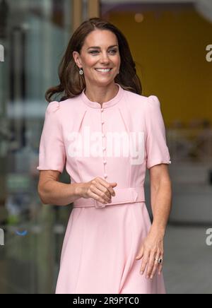 London, England. UK. 28. Juni 2023 Catherine, Prinzessin von Wales, eröffnete offiziell das junge V&A-Museum, das früher als V&A Museum of Childhood bekannt war. Kredit: Anwar Hussein/Alamy Live News Stockfoto