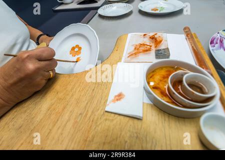 Porzellanmuseum in der Porzellanstiftung Meissen Stockfoto