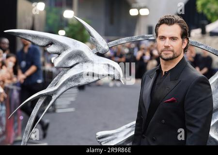 Henry Cavill nimmt an der britischen Premiere der Witcher Staffel 3 Teil, im Now Building in London. Bilddatum: Mittwoch, 28. Juni 2023. Stockfoto