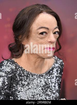 London, Großbritannien. 28. Juni 2023. Liz Carr kommt zur Witcher Staffel 3 UK Premiere, Outernet, London. Kredit: Doug Peters/EMPICS/Alamy Live News Stockfoto