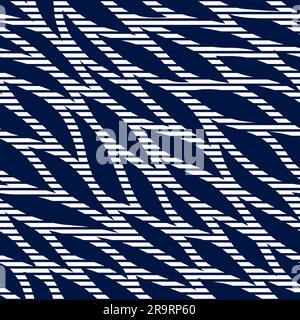 Abstraktes, stilvolles, nahtloses Muster. Trendige klassische blaue Farbe. Trends Hintergrund trendige blaue Farbe. Hintergrund für Stoff, Tapete, Geschenkpapier Stock Vektor