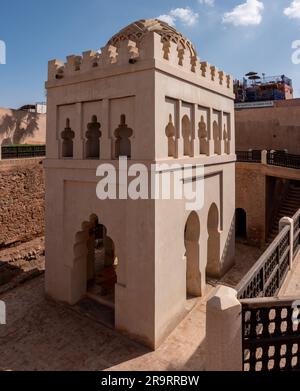 Historisches Koubba el-Baadiyn in Marrakesch aus der Almoravids-Zeit, Marokko Stockfoto