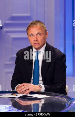 Rom, Italien. 28. Juni 2023. Rom, rai ex Teulada, Trasmissione tv 'Porta a Porta'. Nella foto: Kredit: Unabhängige Fotoagentur/Alamy Live News Stockfoto