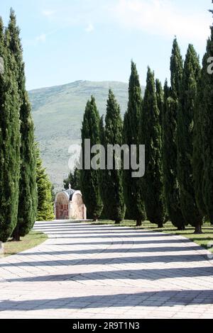 Serbisch-orthodoxe Kirche Hercegovacka Gracanica in Trebinje, Bosnien und Herzegowina Stockfoto