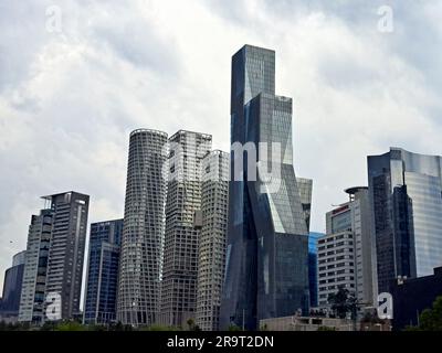 Mexico City, Mexiko - Mai 14 2023: Der La Mexicana Park befindet sich im Büro des Bürgermeisters Cuajimalpa der Hauptstadt in der Nähe Stockfoto