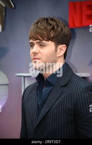 London, Großbritannien. Juni 28 2023. Joey Batey besucht die britische Premiere der WITCHER Staffel 3 im Now Building, Centre Point, St Giles Square, London, Großbritannien. Kredit: Siehe Li/Picture Capital/Alamy Live News Stockfoto